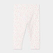 Legging taille &eacute;lastiqu&eacute;e coton ecru b&eacute;b&eacute; fille