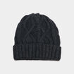 Bonnet &agrave; torsades gris clair homme