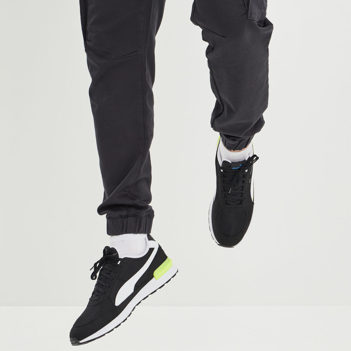 Baskets running à lacets Graviton Puma noir homme