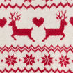 Pull de No&euml;l manches longues ecru fille
