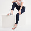 Mules métallisées Kickers gris argent femme