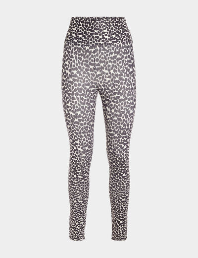 Legging taille extra haute ecru femme