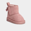 Bottines avec noeuds Creeks rose b&eacute;b&eacute; fille