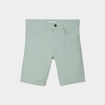 Bermuda droit ajusté à ourlets vert pastel garçon