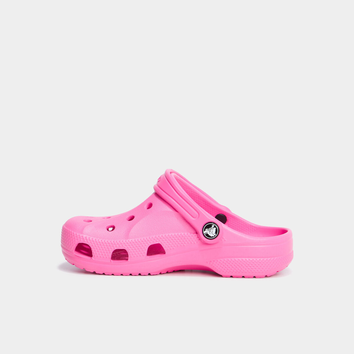Sabots de plage Crocs rose fluo fille