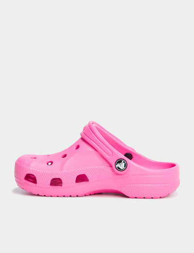 Sabots de plage Crocs rose fluo fille