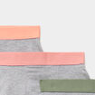 Lot 7 boxers coton stretch gris clair gar&ccedil;on