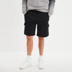 Bermuda de jogging avec poches c&ocirc;t&eacute;s noir homme