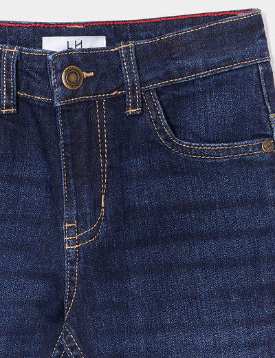 Jeans slim effet stretch denim brut garçon