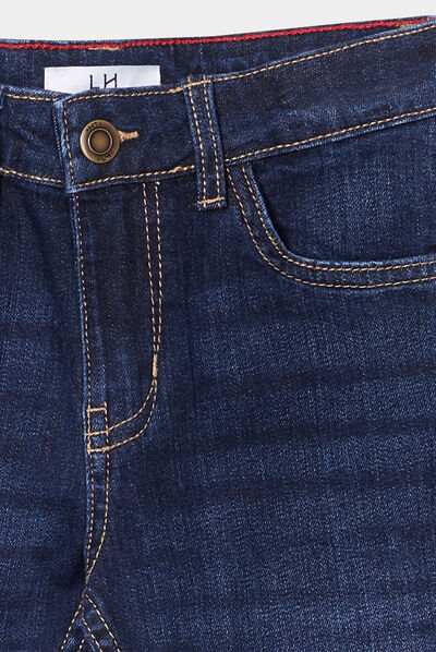 Jeans slim effet stretch denim brut garçon