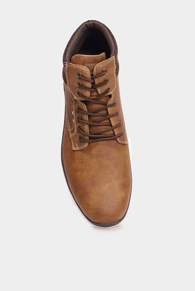 Bottines à lacets Bolanito marron homme