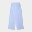 Pantalon large avec pinces bleu ciel femme