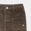 Pantalon droit velours côtelé vert kaki bébé garçon