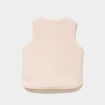 Gilet effet polaire sans manches ivoire fille