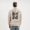 Sweat hoodie molleton 1 poche One Piece gris clair homme