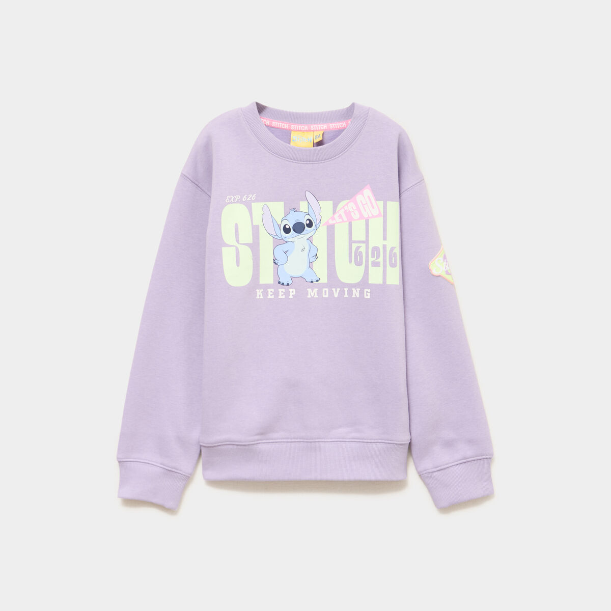 Sweat manches longues Stitch parme fille