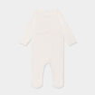 Dors-bien manches longues boutonné coton ecru bébé