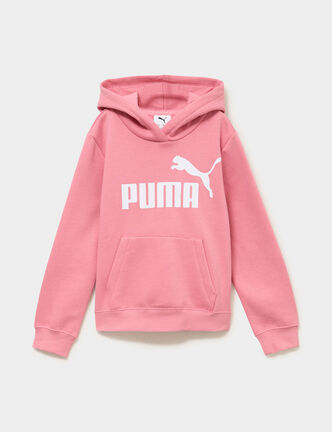 Sweat hoodie molleton 1 poche Puma vieux rose fille