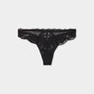 Tanga en dentelle noir femme