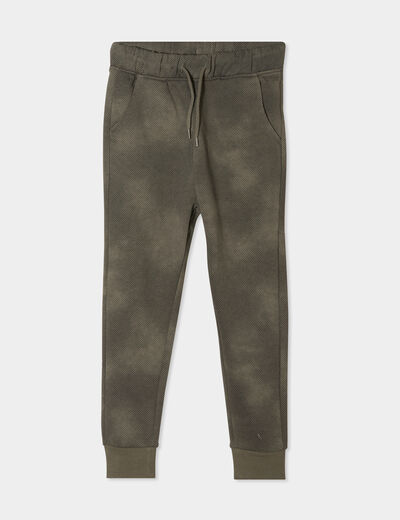 Pantalon de jogging regular resserré vert kaki garçon