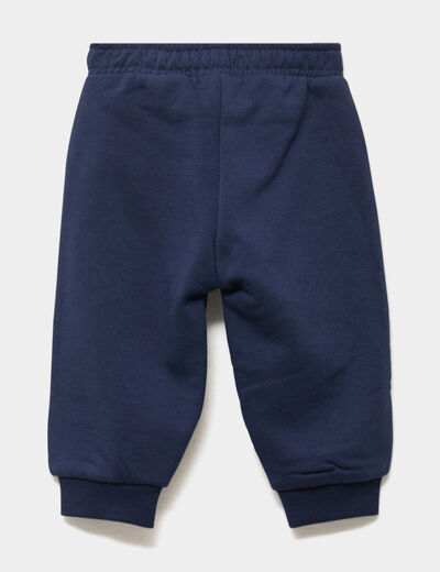 Lot 2 pantalons de jogging bas resserr&eacute; bleu marine b&eacute;b&eacute; gar&ccedil;on