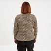 T-shirt manches longues coton sable femme grande taille