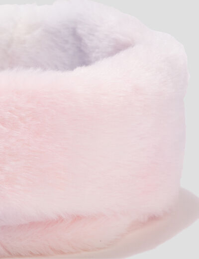 Tour de cou fausse fourrure multicolore fille