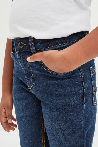 Jeans en denim regular 5 poches denim brut garçon