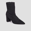 Bottines à talons bouts pointus noir femme