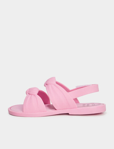 Sandales de plage noeuds Wamea Beach rose fille