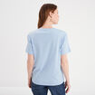 T-shirt manches courtes Snoopy bleu femme