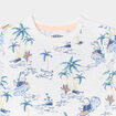 T-shirt manches courtes coton Creeks ecru bébé garçon