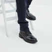 Bottines zippées cuir noir homme