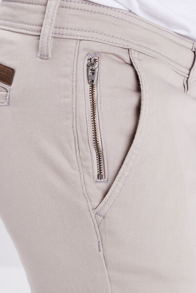 Pantalon cargo à coulisse sable homme