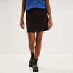 Jupe-short avec poches noir femme