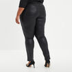 Pantalon slim paillet&eacute; 5 poches noir femme grande taille