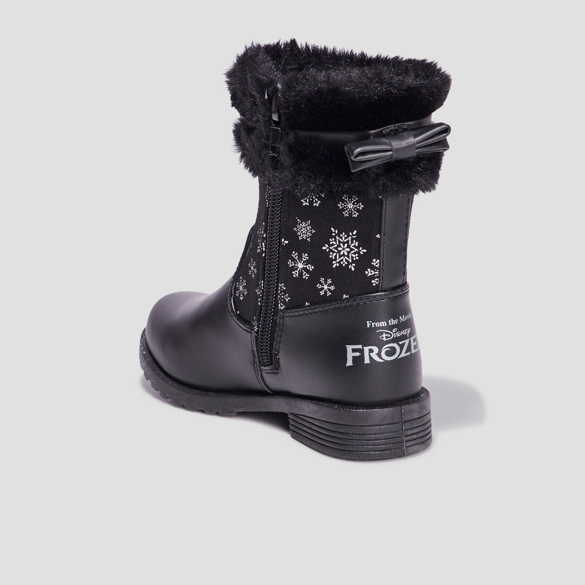 Bottes Reine des neiges noir fille