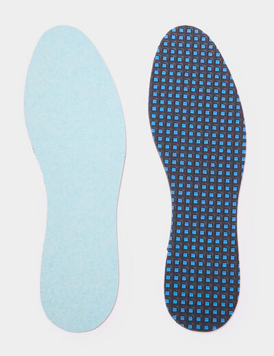 Semelles triple action bleu mixte