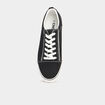 Tennis basses en toile &agrave; lacets noir homme