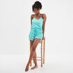 Ensemble pyjama 2 pièces vert femme