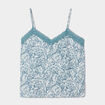 Caraco bretelles fines vert femme