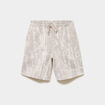 Short de jogging long coupe large gris clair homme