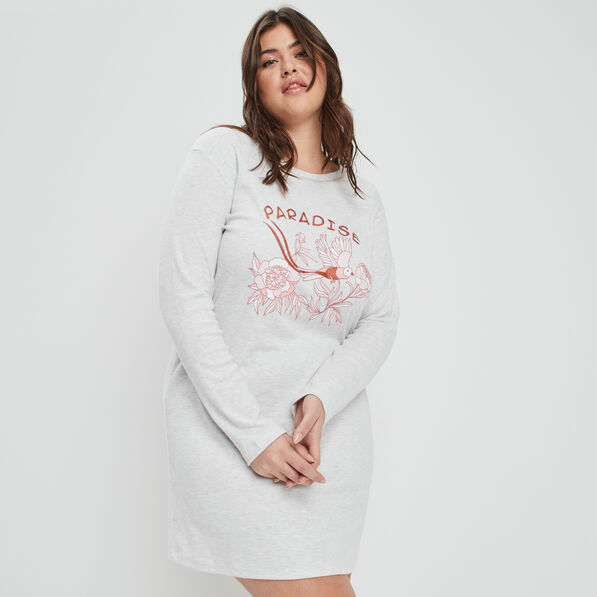 chemise de nuit droite gris clair femmegt Chemise de nuit droite gris clair femme grande taille