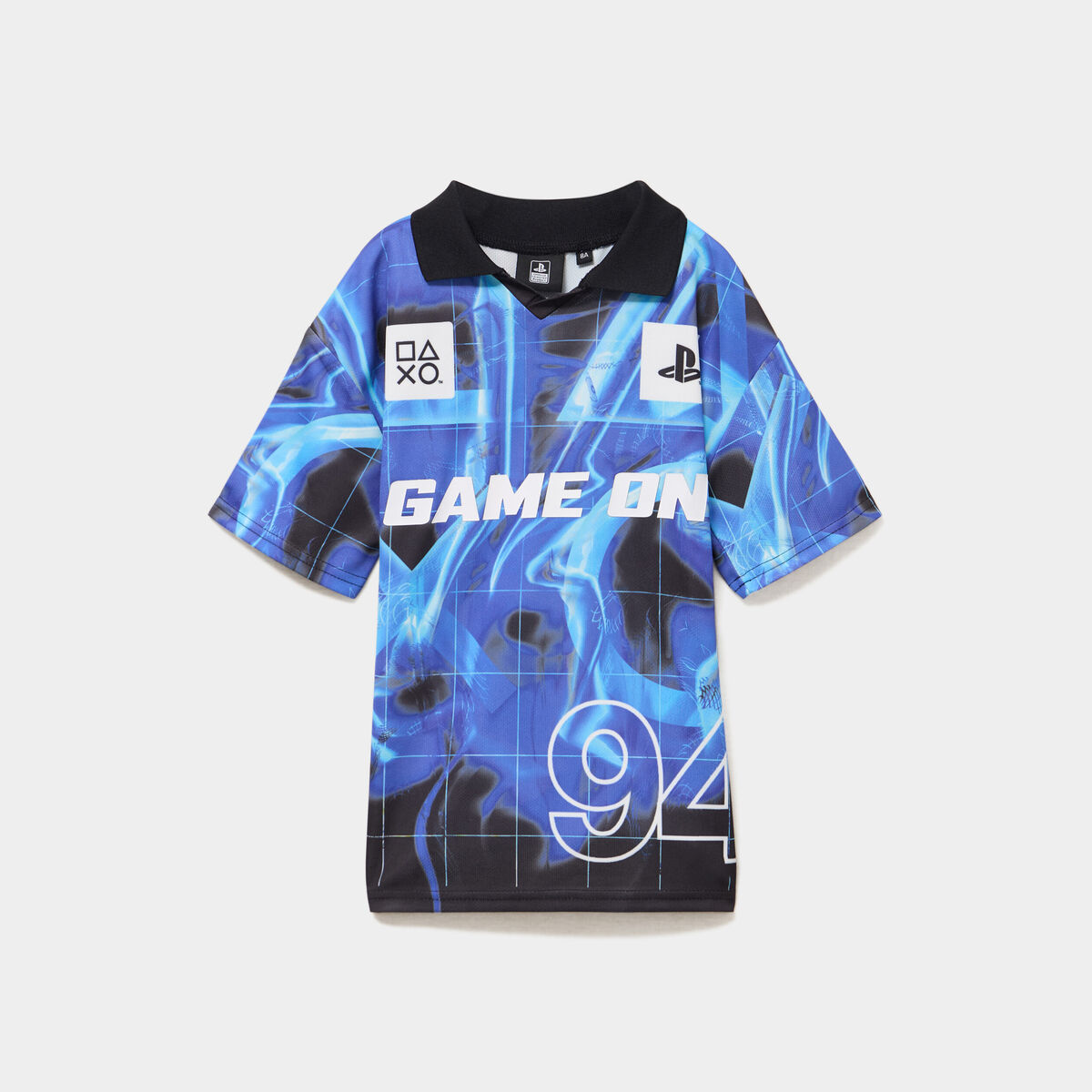 T-shirt col polo Playstation bleu gar&ccedil;on