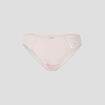 Culotte en coton avec dentelle rose poudrée femme