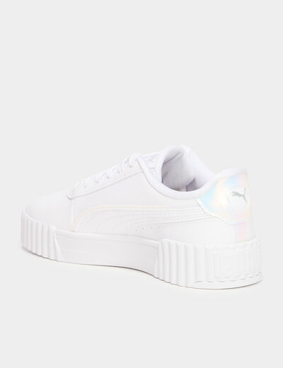 Tennis basses &agrave; lacets Carina Puma mauve fille