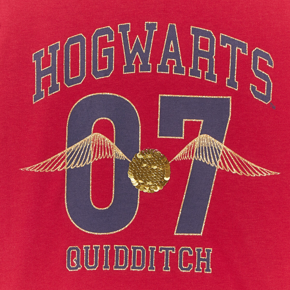 T-shirt manches longues Harry Potter bordeaux fille