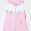 Coupe-vent à capuche zippé rose pastel fille