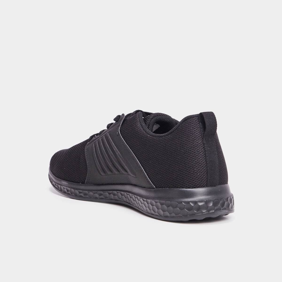 Baskets running à lacets noir homme