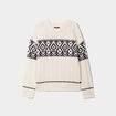 Pull avec torsades Liberto ecru femme